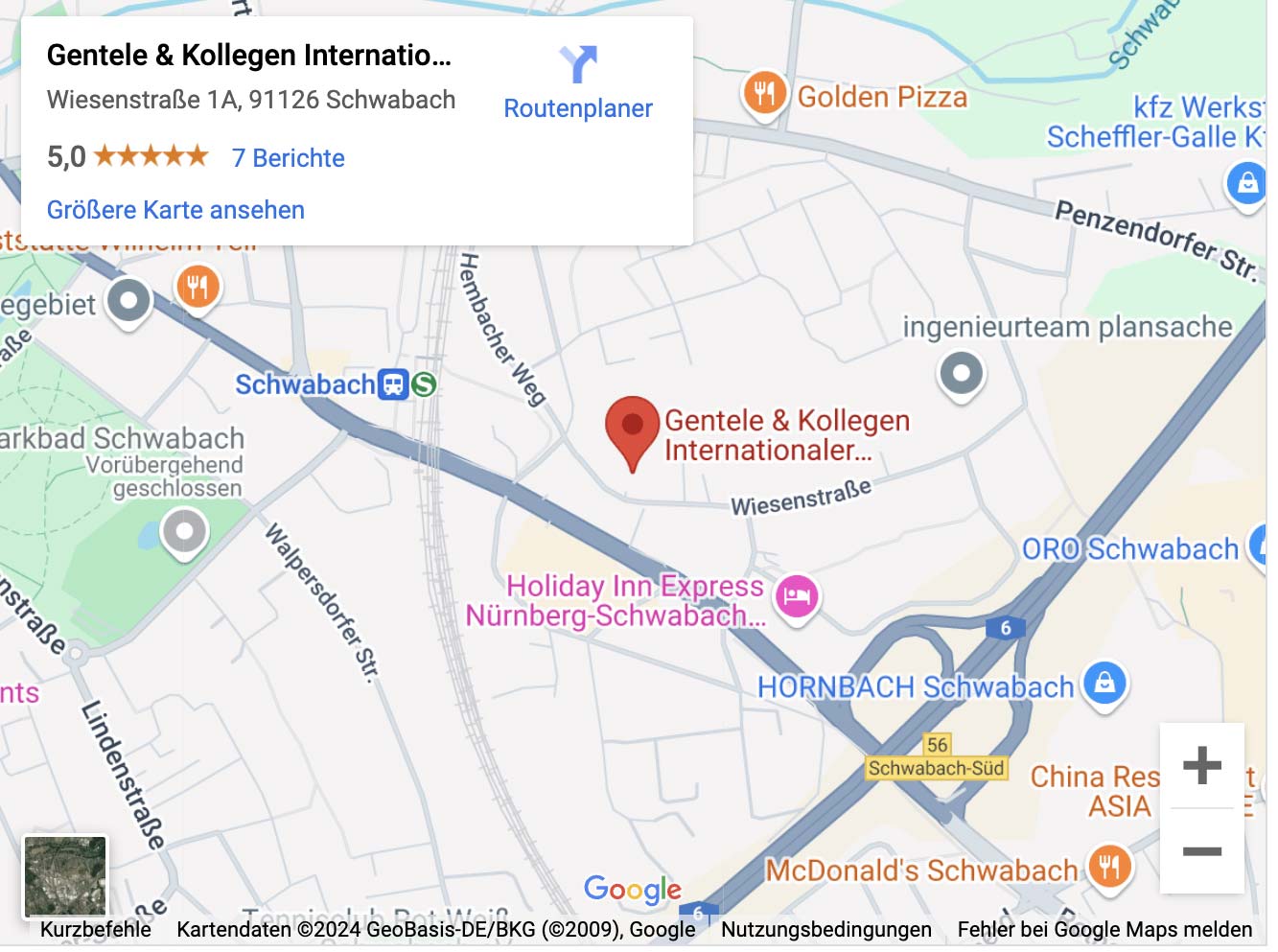 Vorschau zu Google Maps